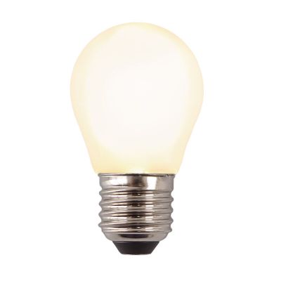 E27 LED bombilla regulable, P45, 3w, vidrio blanco, 2700k