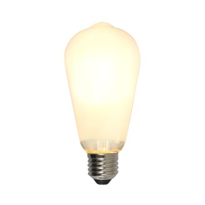 E27 LED bombilla Edison regulable, ST58, 5w, vidrio blanco, 2700k