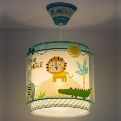 Lámpara colgante infantil de plástico multicolor, Jungle