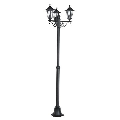 Lámpara exterior negra de aluminio, Alieke, IP44