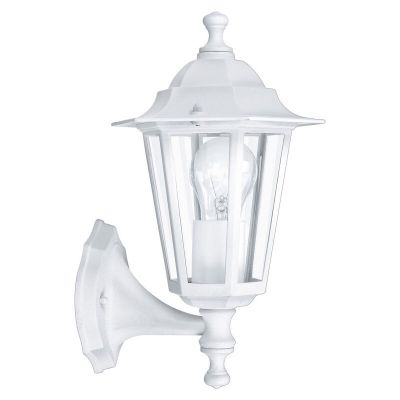 Lámpara exterior blanca de aluminio, Alieke, IP44