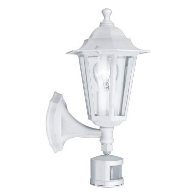 Aplique exterior con sensor de movimiento blanco de aluminio, Alieke, IP44