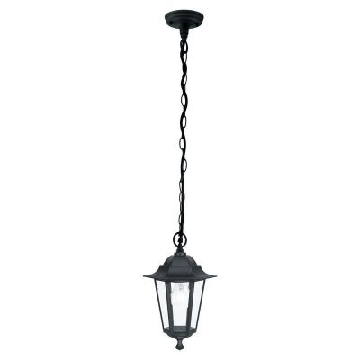 Lámpara exterior negra de aluminio, Alieke, IP44