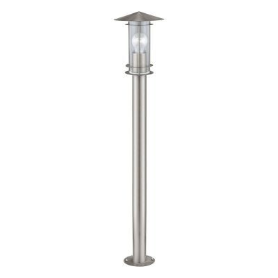 Lámpara exterior plateada de acero inoxidable, Arabella, IP44
