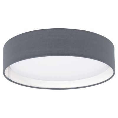 Plafón de techo gris de tela, Abano, 12W, 3000K LED