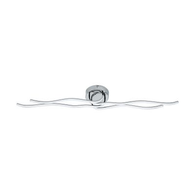 Lámpara de techo cromada de plástico, Therese, 40W, 3000K LED