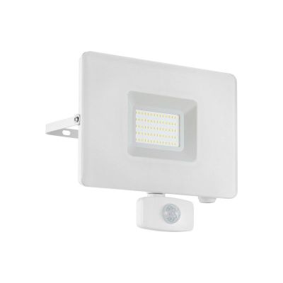 Aplique exterior con sensor de movimiento blanco de aluminio, Joey, IP44