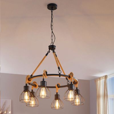 Lámpara colgante negra de acero, Simeon