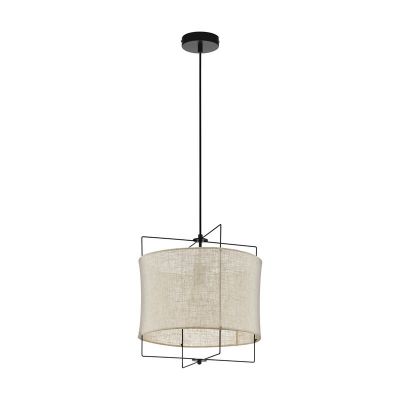 Lámpara colgante beige de tela, Annegien