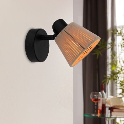 Foco de pared crema de tela, Serah