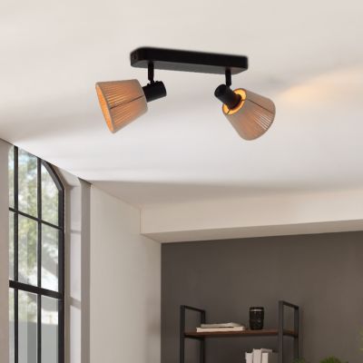 Foco de techo crema de tela, Serah