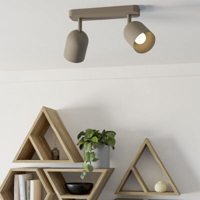 Foco de techo marrón de acero, Tjitte