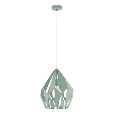 Lámpara colgante verde de metal, Acri