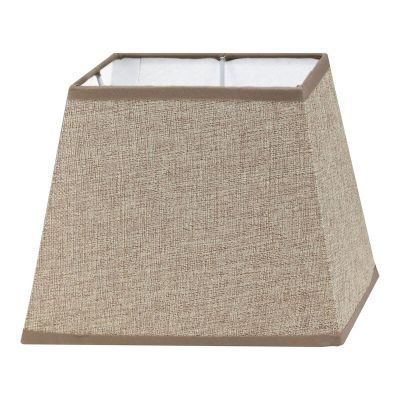 Pantalla marrón Noah, tela, rústico