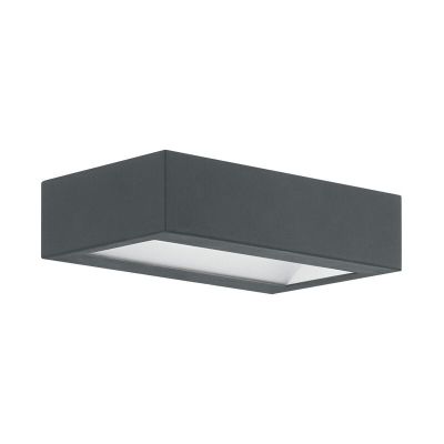 Lámpara exterior antracita de acero, Simen, 4W, 3000K LED, IP44