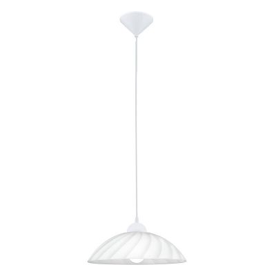 Lámpara colgante blanca de vidrio, Kaj