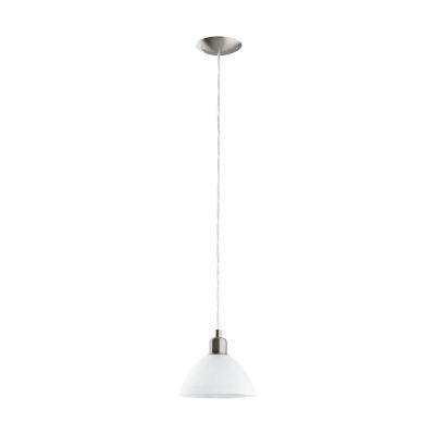 Lámpara colgante blanca de vidrio, Lariana