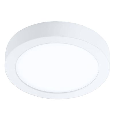 Lámpara de techo inteligente blanca de plástico, Geraldo, 16,5W, ajustable entre luz blanco cálido y frío LED, IP44