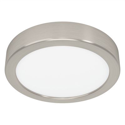 Plafón de techo níquel de plástico, Geraldo, 11W, 3000K LED