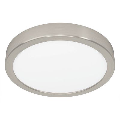 Plafón de techo níquel de acero, Geraldo, 17W, 3000K LED