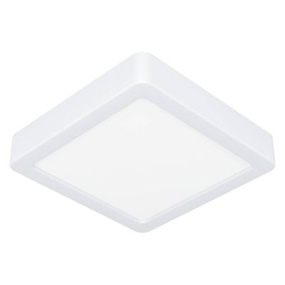 Lámpara de techo baño blanca de plástico, Geraldo, 11W, 3000K LED, IP44