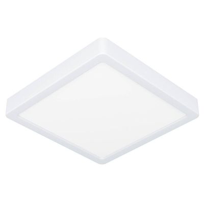Lámpara de techo baño blanca de plástico, Geraldo, 17W, 3000K LED, IP44
