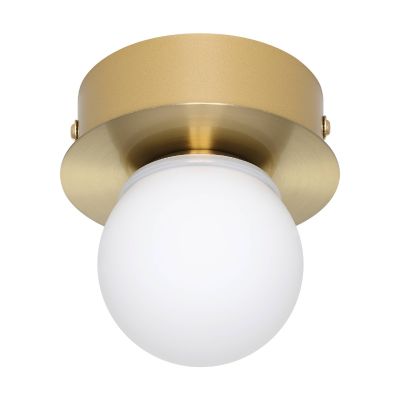 Lámpara de techo dorada de acero, Escha, 3,3W, 3000K LED