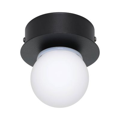 Lámpara de techo negra de acero, Escha, 3,3W, 3000K LED