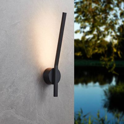 Lámpara exterior negra de aluminio, Rutger, 11W, 3000K LED, IP54