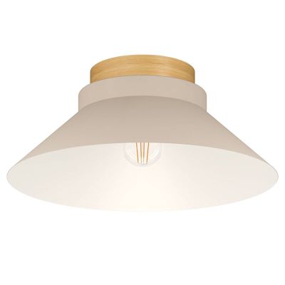 Lámpara de techo beige de madera, Lucy