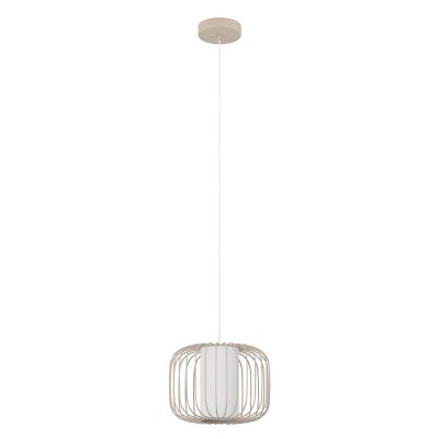 Lámpara colgante beige de aluminio, Safira