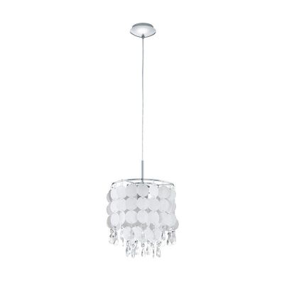 Lámpara colgante cromada de cristal, Ayden