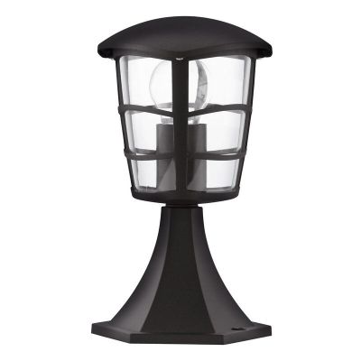 Lámpara exterior negra de plástico, Inas, IP44