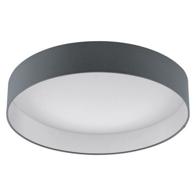 Plafón de techo antracita de tela, Guido, 24W, 3000K LED