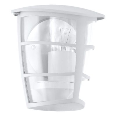 Lámpara exterior blanca de plástico, Inas, IP44