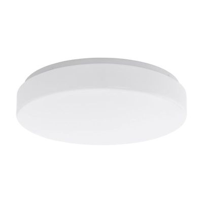 Plafón de techo blanco de plástico, Reda, 16W, ajustable entre luz blanco cálido y frío LED