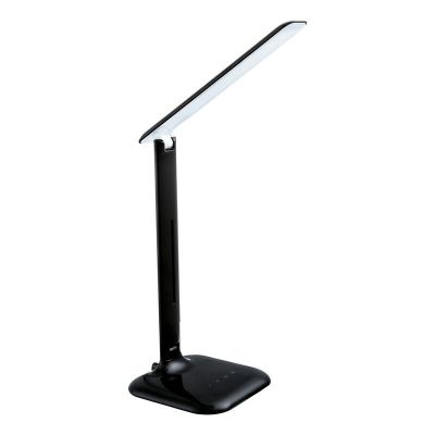 Flexo negro de plástico, Ayman, 3W, ajustable entre luz blanco cálido y frío LED, con regulador táctil