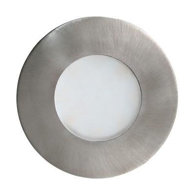 Foco empotrable plateado de vidrio, Margarita, IP65