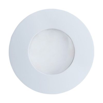 Foco empotrable blanco de vidrio, Margarita, IP65