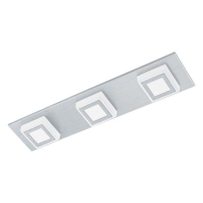 Plafón de techo plateado de plástico, Elsien, 3W, 3000K LED