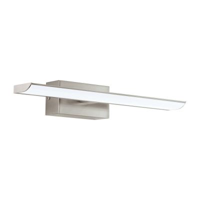 Espejo con luces níquel de plástico, Zeliha, 3W, 4000K LED