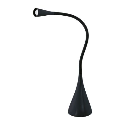 Flexo negro de plástico, Lieselot, con regulador táctil