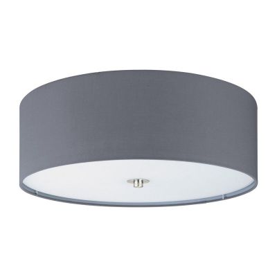 Lámpara de techo gris de tela, Abano