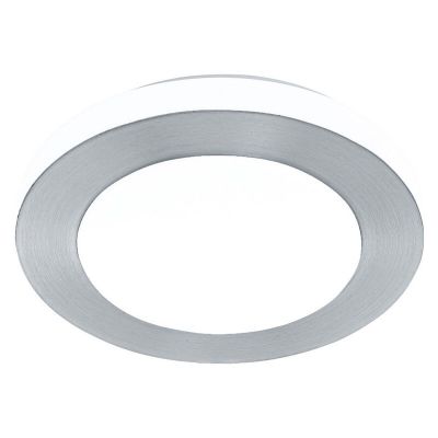 Lámpara de techo cromada de plástico, Amina, 11W, 3000K LED, IP44