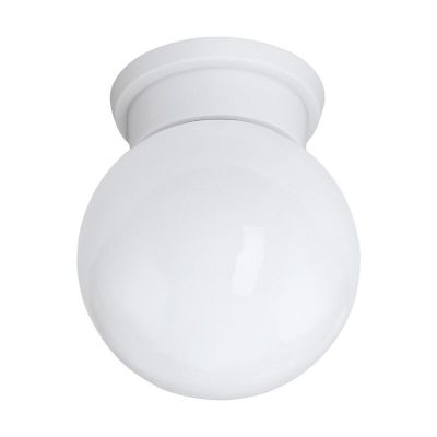 Lámpara de techo blanca de vidrio, Amira