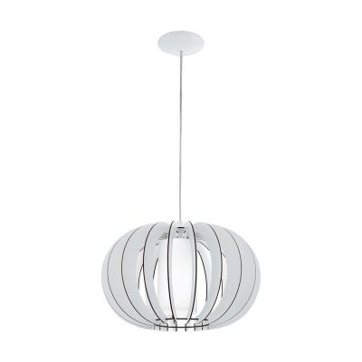 Lámpara colgante blanca de madera, Kiran