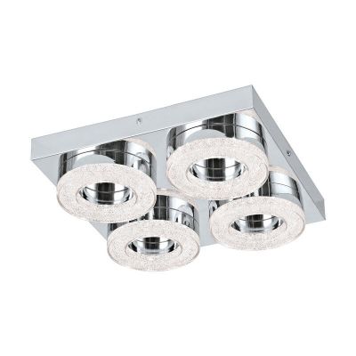 Aplique cromado de plástico, Arjo, 4W, 3000K LED