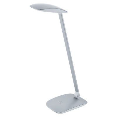 Flexo plateado de plástico, Arslan, 5W, 4000K LED, con regulador táctil