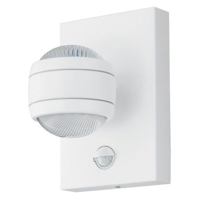 Aplique exterior con sensor de movimiento blanco de plástico, Bastien, IP44