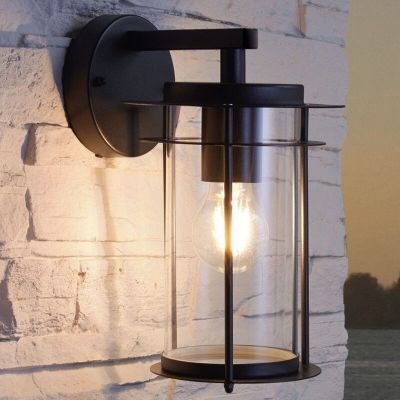 Lámpara exterior negra de vidrio, Bijou, IP44